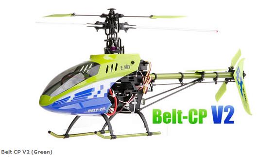 EK1HE023GA2 RTF Belt CP V2 Helicopter Green Mode 2